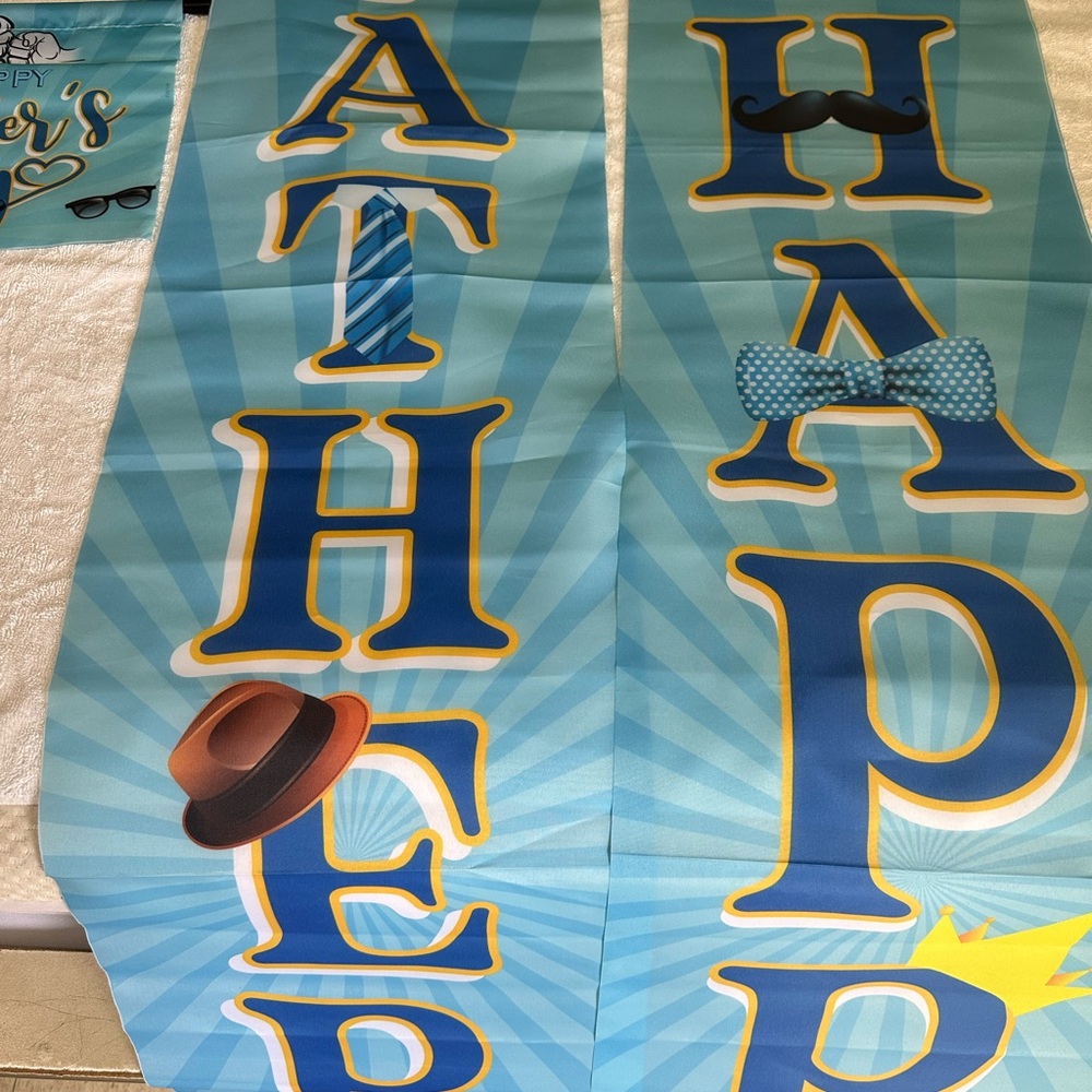 Blue 'Father's Day' Decorative Banner - Home Bath